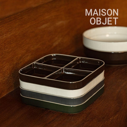 Chagok Square 4-Section Divided Plate