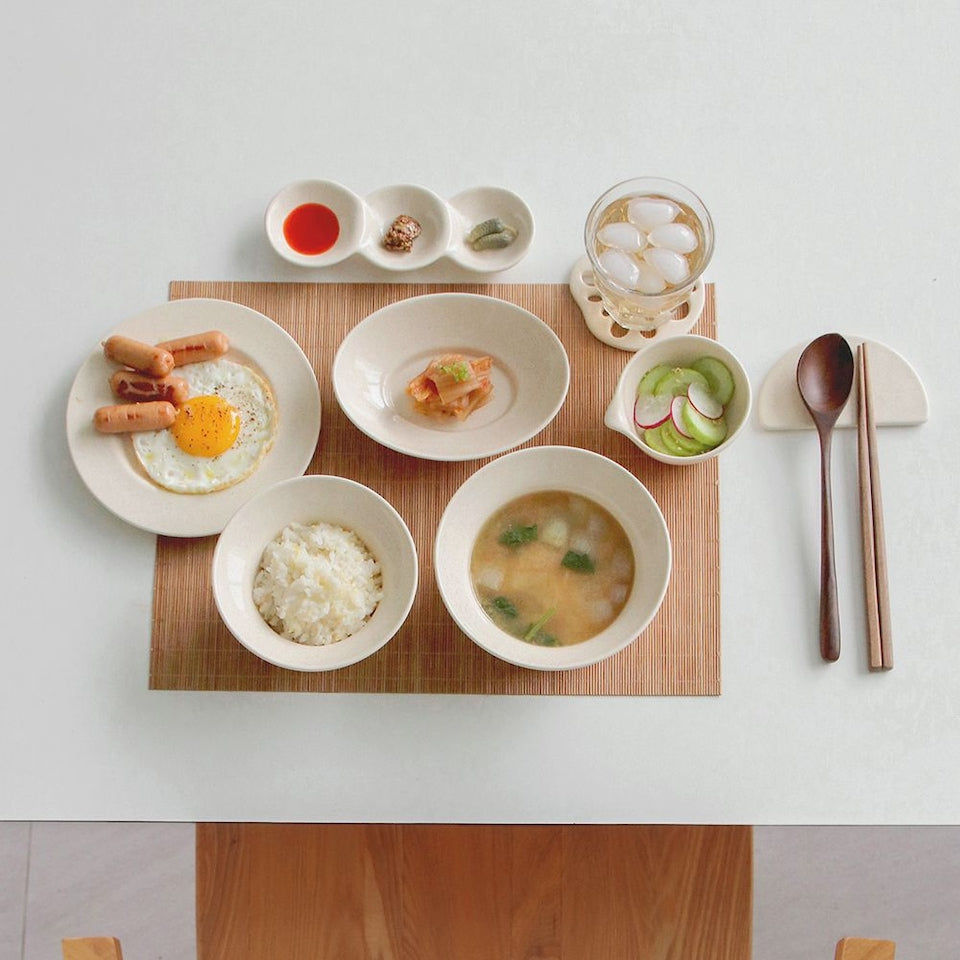 Pebbler 3-Section Divided Sauce Dish