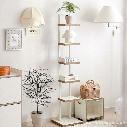 Slim 5-Tier Book Tower