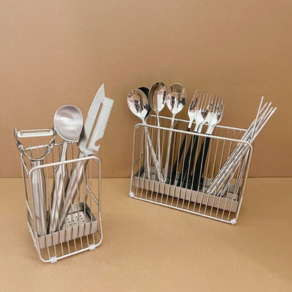Utensil Holder with Drain Tray