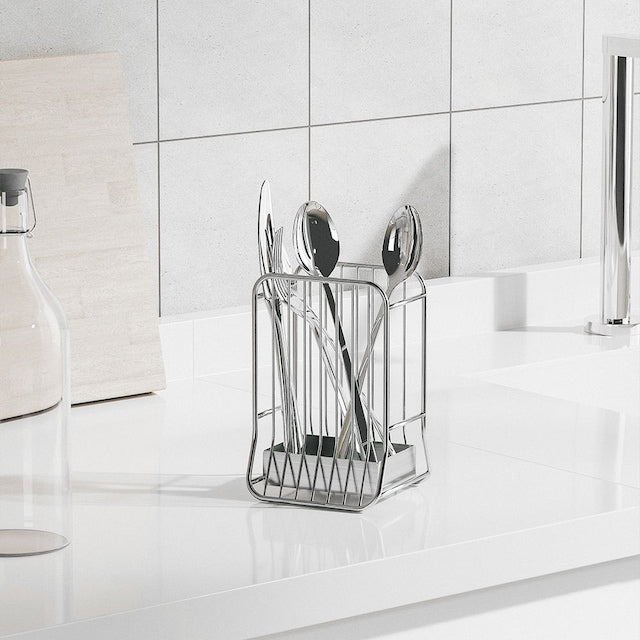 Utensil Holder with Drain Tray