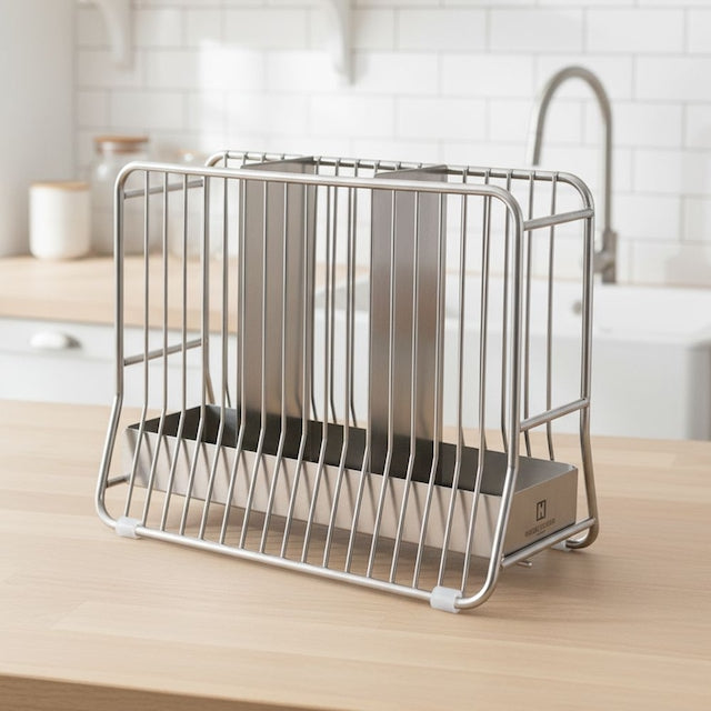 Utensil Holder with Drain Tray