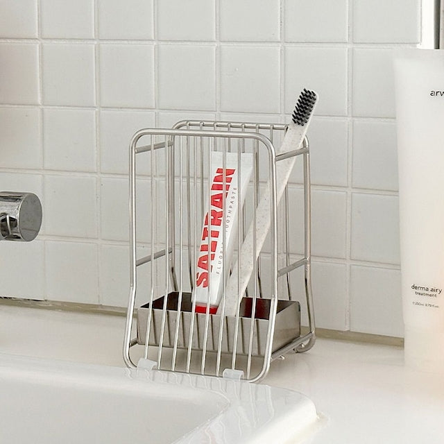 Utensil Holder with Drain Tray