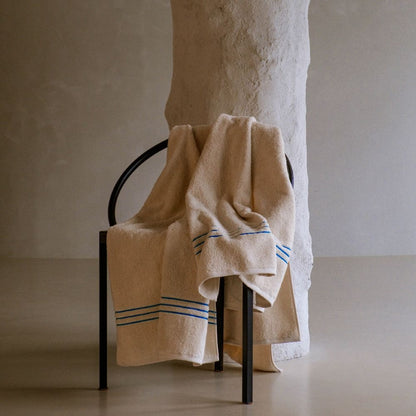 40s Combed Natural Cotton Stripe Towel