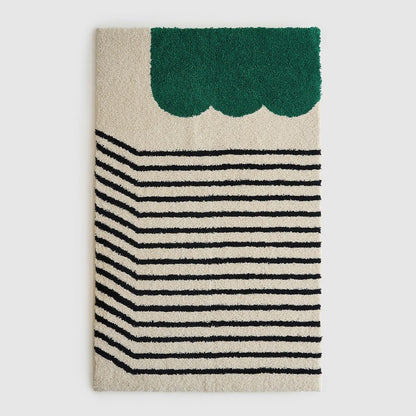 BWTZ Plush Long-Pile Jacquard Area Rug