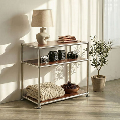 Mid-Century Birch 3-Tier Modular Shelf