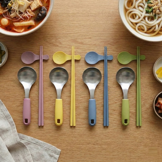 Colorful Ramen Spoon & Chopsticks Set (2-Piece)