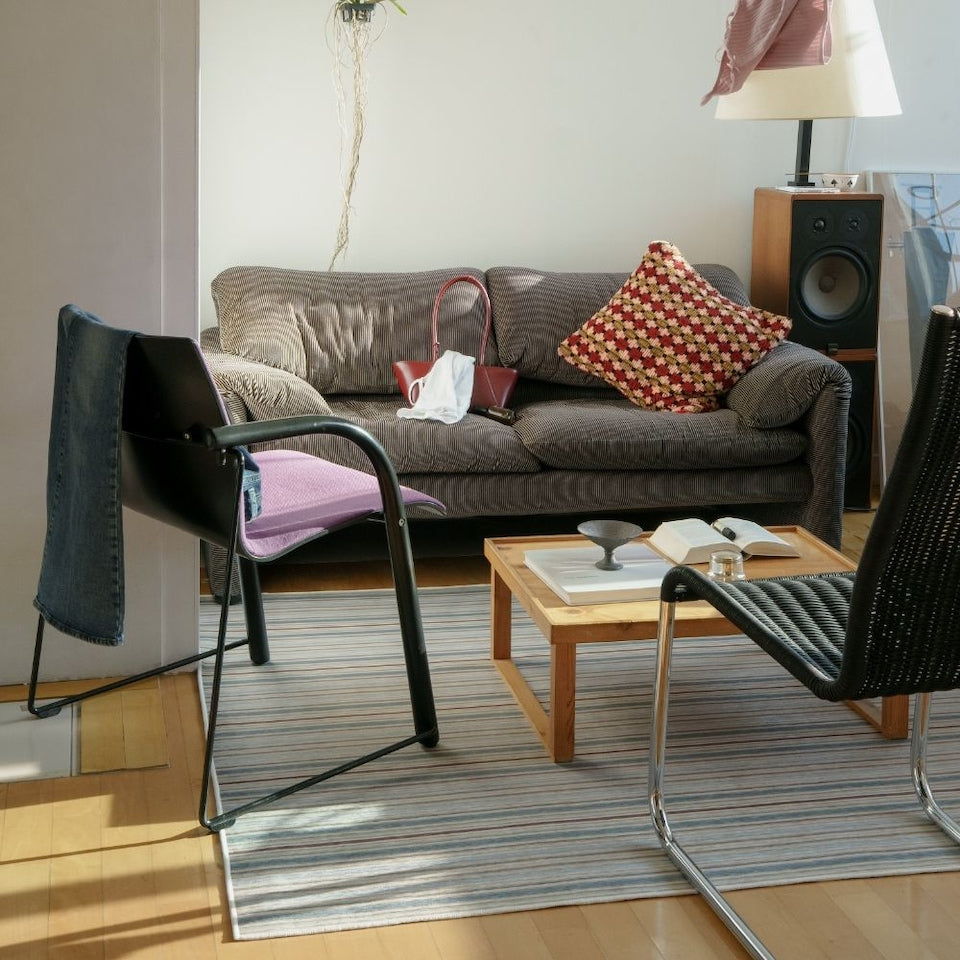 Moss Multi-Stripe Area Rug