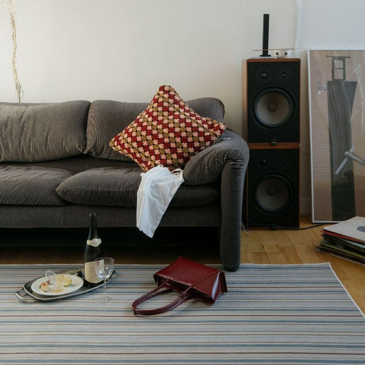Moss Multi-Stripe Area Rug