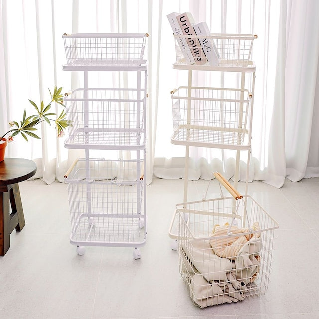 Rollbin Vibe 3-Tier Rolling Laundry Cart