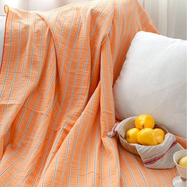 Neon Stripe 3-Layer Gauze Blanket