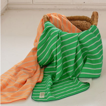 Neon Stripe 3-Layer Gauze Blanket