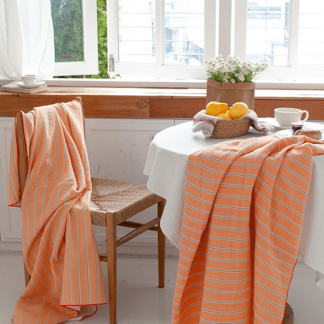 Neon Stripe 3-Layer Gauze Blanket