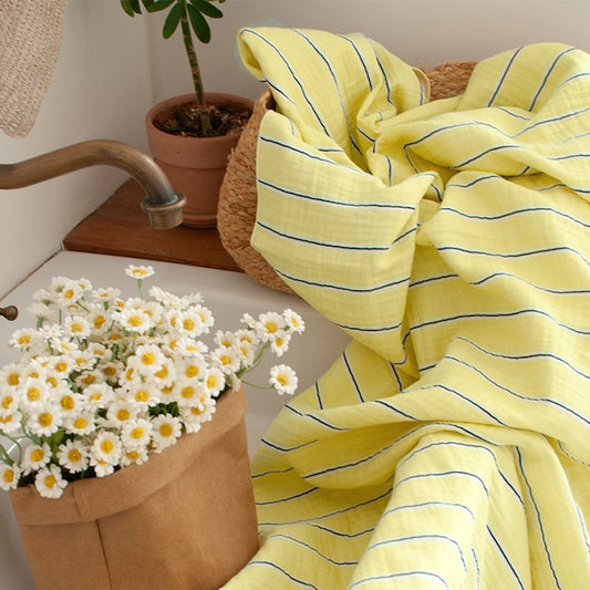 Neon Stripe 3-Layer Gauze Blanket