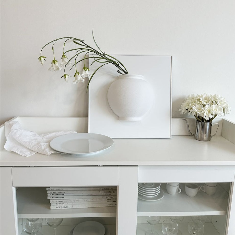 3D Moon Jar Wall Art Frame