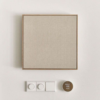 Wood-Framed Linen Magnetic Board
