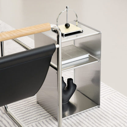 Slim Stainless Modular Side Table