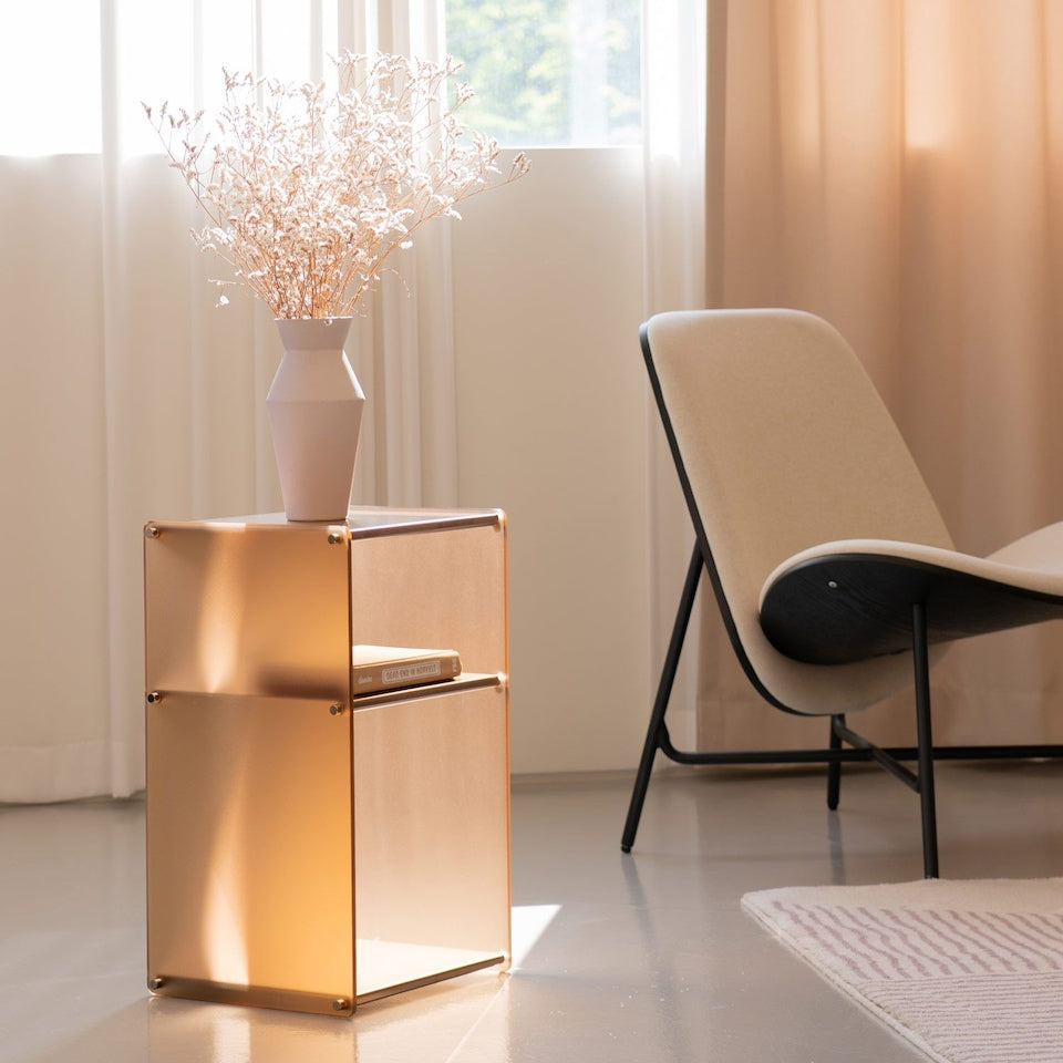 Slim Stainless Modular Side Table