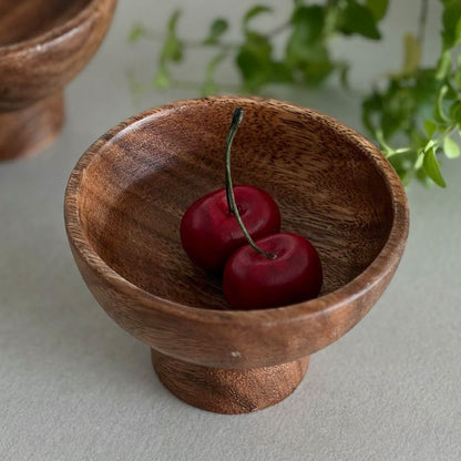Acacia Wood Dessert Bowl