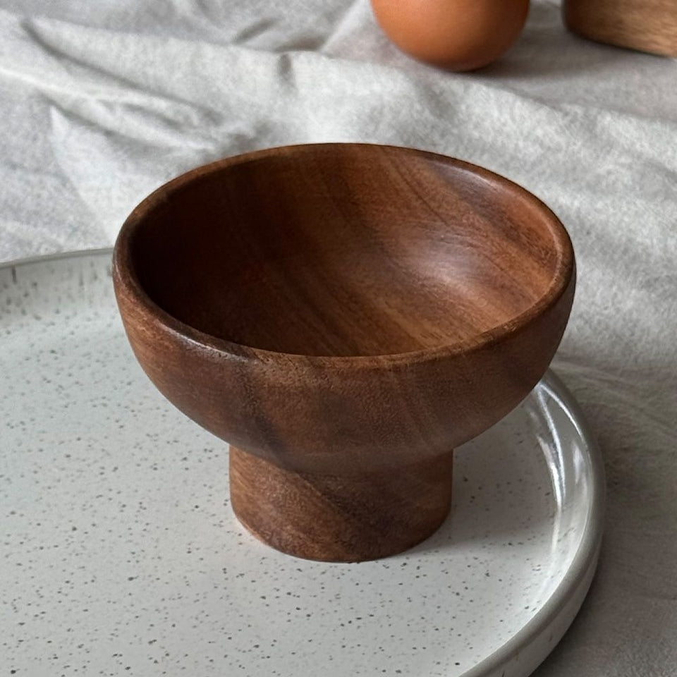 Acacia Wood Dessert Bowl