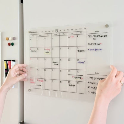 Acrylic Magnetic Memo & Planner Board