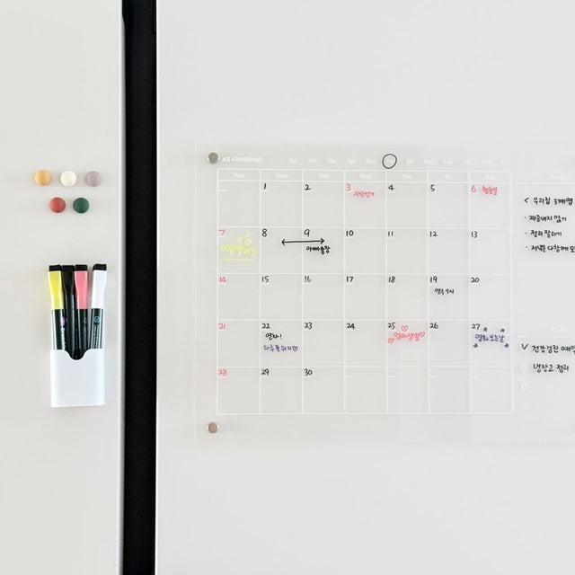 Acrylic Magnetic Memo & Planner Board