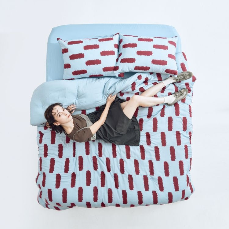 Brick Stripe TENCEL™ Modal All-Season Comforter Set