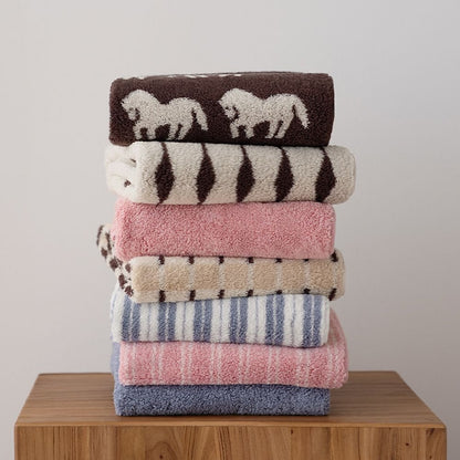 Slow Bath Design Soft 40s Cotton Towel Sets