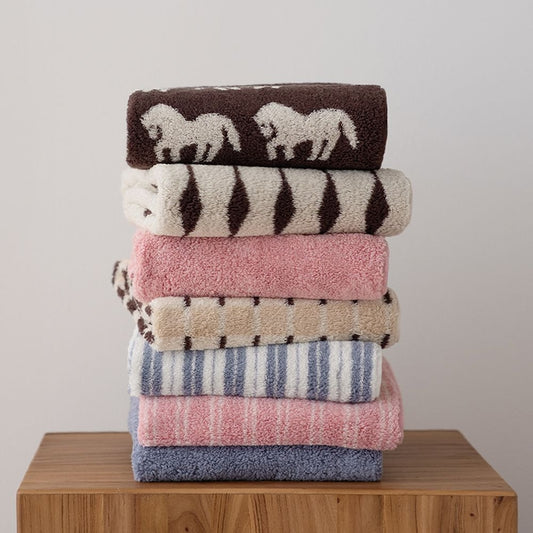 Slow Bath Design Soft 40s Cotton Towel Sets