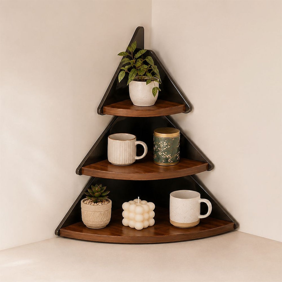 3-Tier Corner Tree Storage Shelf