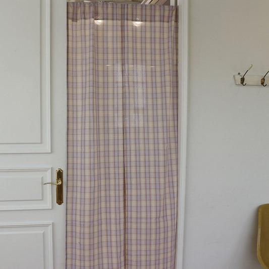 Vintage Check Door Curtain