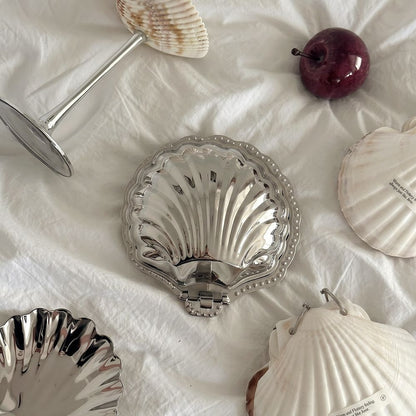Vintage Stainless Steel Shell Tray