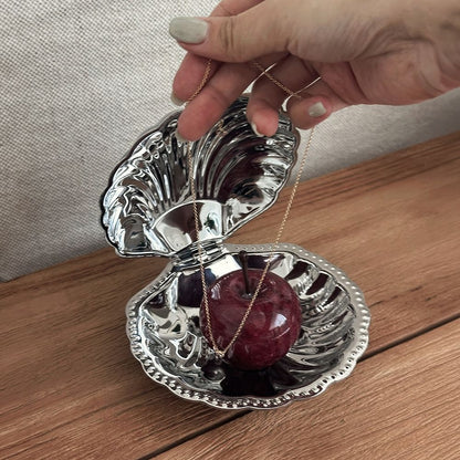 Vintage Stainless Steel Shell Tray