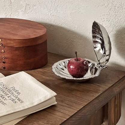 Vintage Stainless Steel Shell Tray