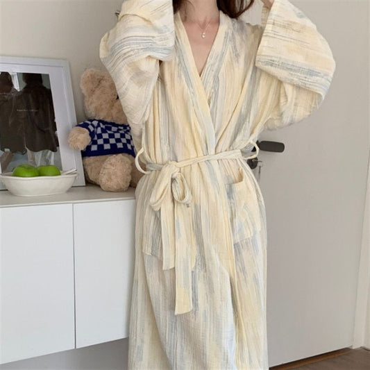Brushed Long Sleeve Robe
