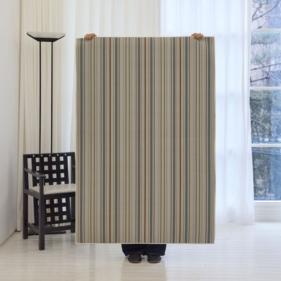 Moss Multi-Stripe Area Rug