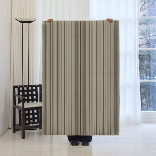 Moss Multi-Stripe Area Rug