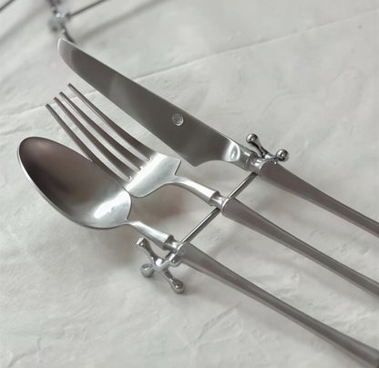 Stainless Steel Spoon Rest Set (4-Piece)